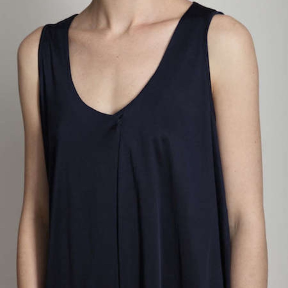 Jil Sander Convertible Neckline Navy Dress - Picture 3 of 8